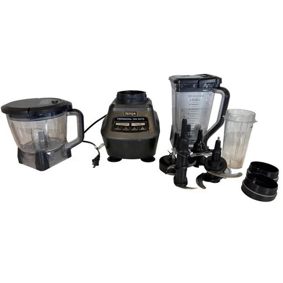 Ninja Professional 1500 Watts Blender Food Processor System BL770 Black Silver