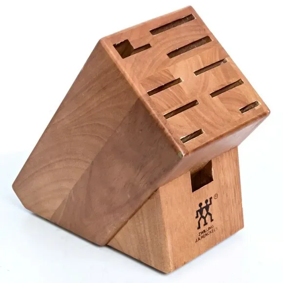ZWILLING 10-Slot Oak Hardwood Knife Block - 38449-C-200