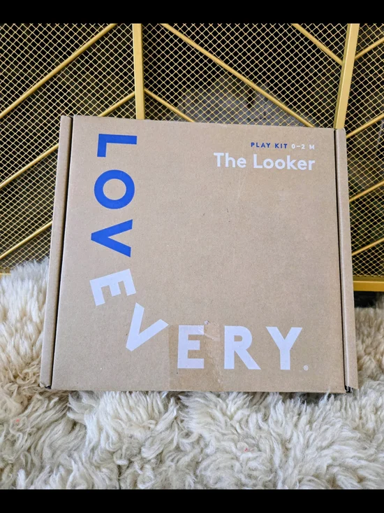NIB Lovevery The Looker Play Kit (0-2 Months) + Bonus Book - Open Box
