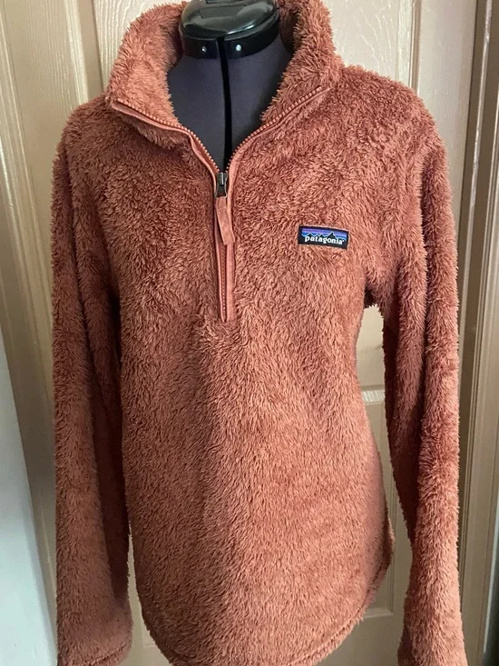 Patagonia Plush Half-Zip Pullover in Rusty Brown