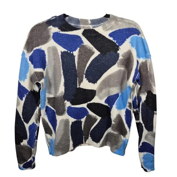 Charlie B Sweater Womens XSmall Pullover Reversible Crewneck Soft Stretch Casual