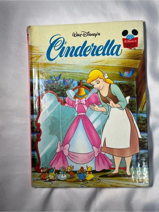 Disney’s Wonderful World Of Reading Cinderella 1995 Grolier‎ HC Book Club Rare