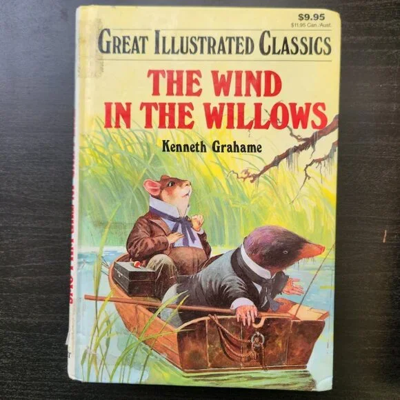 The Wind in the Willows 1996 Vintage Book Hardcover by Kenneth Graham  Print len