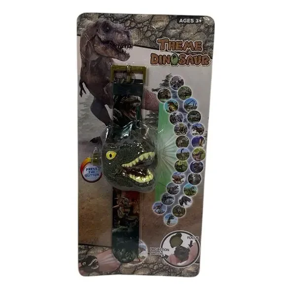 Dinosaur Projector Watch Flashlight Toy 24 Images Kids Educational Gift NWT