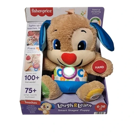Fisher Price Laugh‎ and Learn Smart Stages Puppy 75+ songs, sounds &phrases