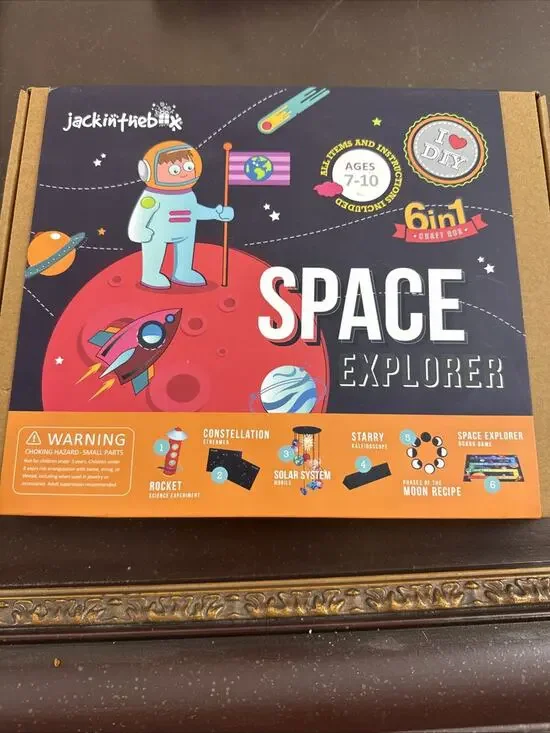 JackInTheBox 6 in 1 SPACE EXPLORER Craft DIY Set STEM Toy NEW