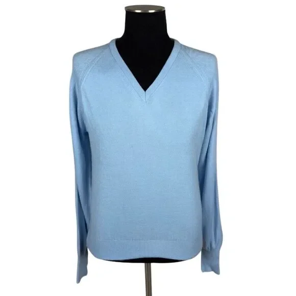 Vintage Par Four Golf‎ Baby Blue V-Neck Sweater - Men’s L
