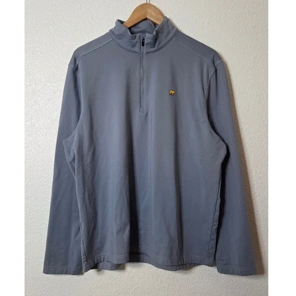 Jack Nicklaus Blue Performance‎ Quarter Zip Pullover Men's Medium Golf Athletic