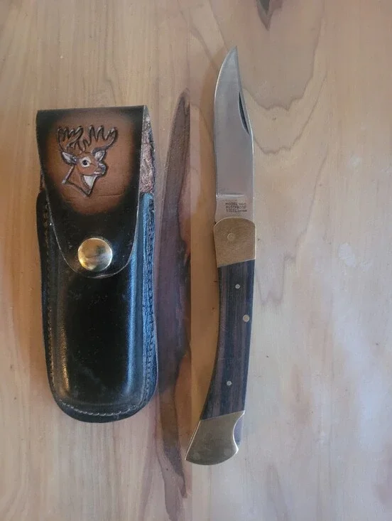 Precise Deerslayer Folding Hunting Knife Vintage 70s Quality Made In Seki Japan.