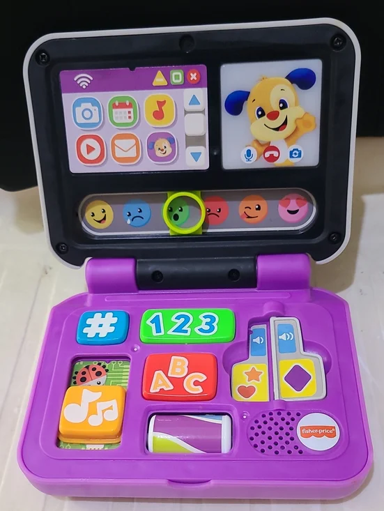 Fisher-Price Purple Interactive Learning Laptop Toy