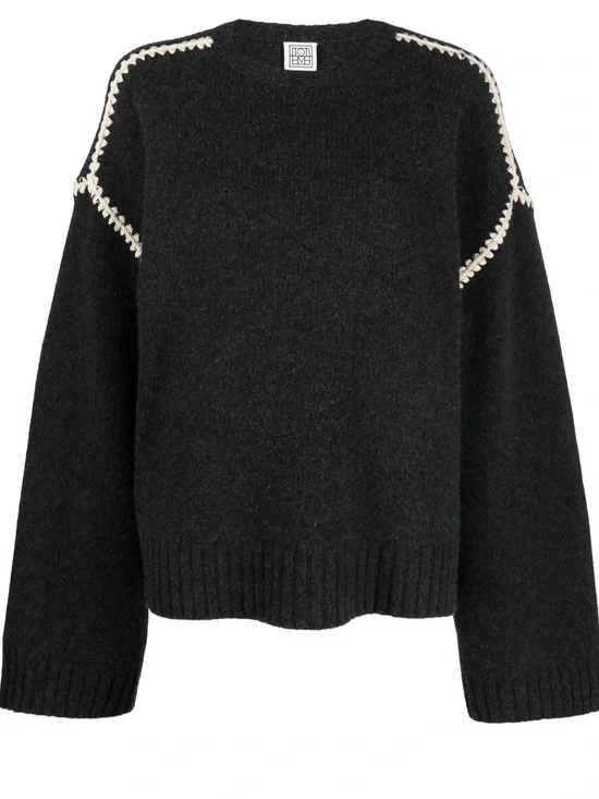 Toteme Oversized Crochet Sweater