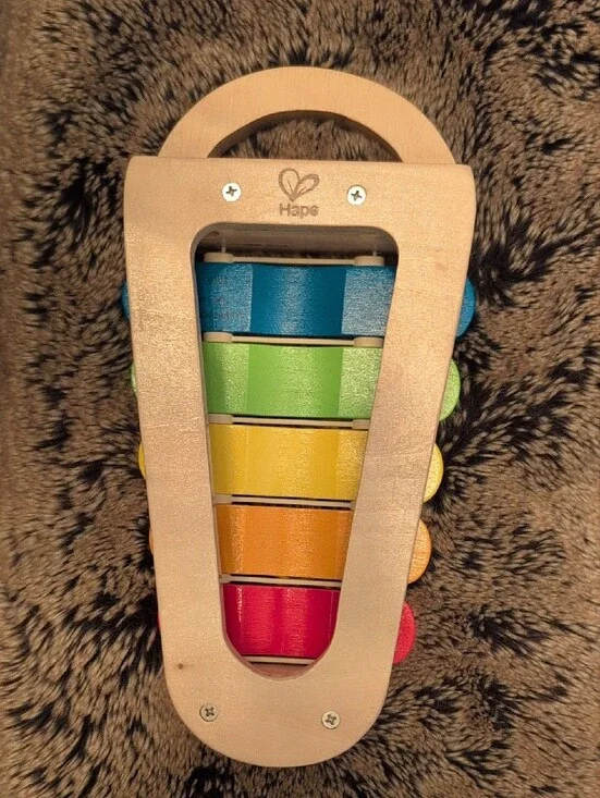 Wooden Music Set — Multicolor Xylophone & Drum