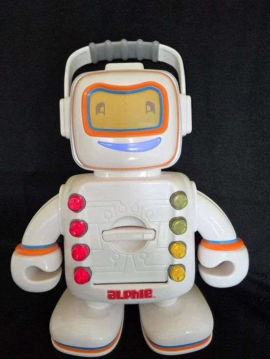 Hasbro Playskool Alphie Robot Talking Interactive Education Toy 31 Cards WORKS