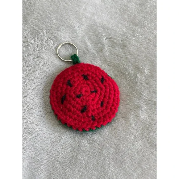 Keychain crochet sensory fidget toy autism ADHD watermelon marble backpack kids
