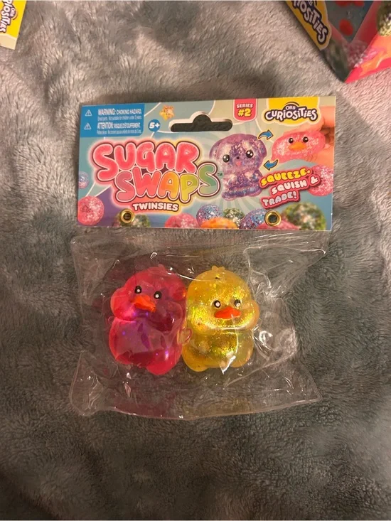 Sugar Swaps Twinsies Squeeze Duo - Pink & Yellow Glitter