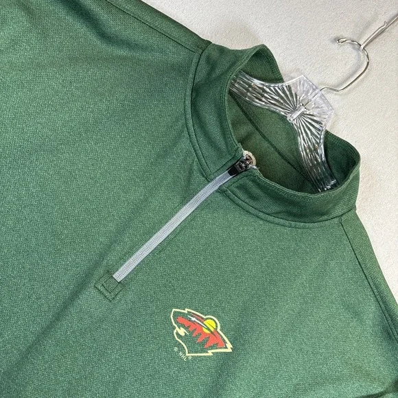 Minnesota Wild NHL Men's Quarter-Zip Lightweight Pullover‎ 2XL 50/52