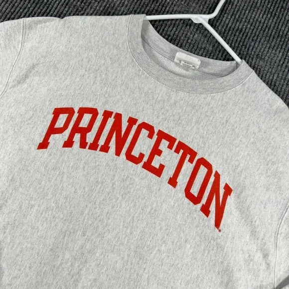 Princeton Champion Reverse Weave Sweatshirt Mens XL‎ Extra Large Gray Crew Neck