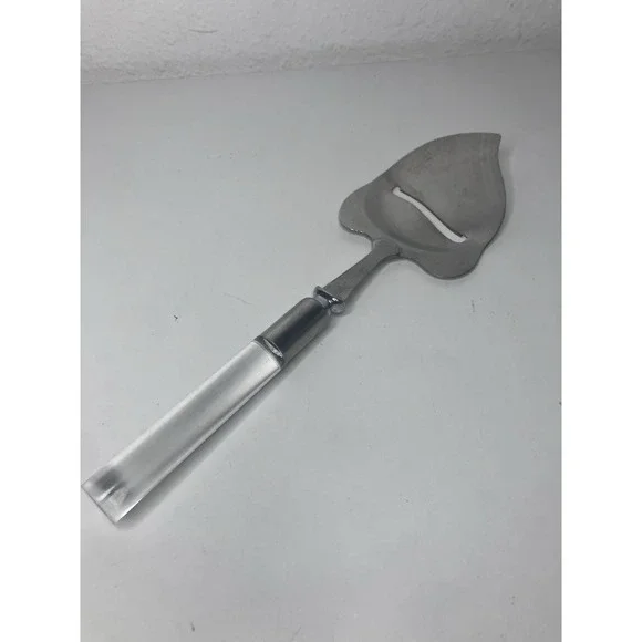Vintage Frontier Forge Cheese Slicer/Server Lucite Clear Handle Stainless Steel
