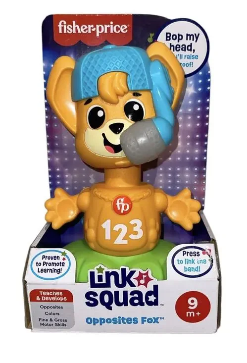 Baby Learning Toy Link Squad Opposites Fox with Music & Lights for Ages 9+ Month