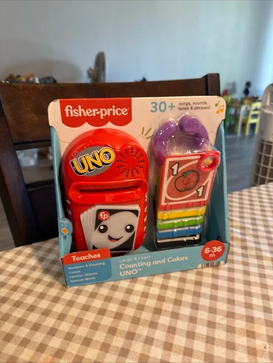 Fisher-Price Laugh & Learn UNO Counting and Colors Toy - Red & Purple