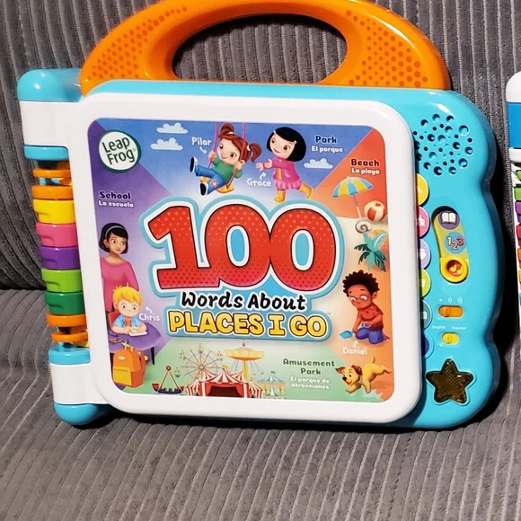 LeapFrog 100 Words About Places I Go - Blue and Orange Learning Toy