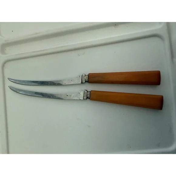 Henry's Original Curved Stainless Steel Tomato Slicing Knife Bakelite Handle