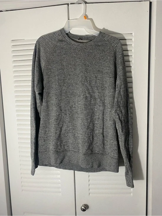 lululemon athletica Men's Heather Grey Crewneck Sweater