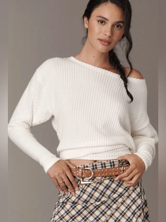 ✨ Anthropologie Long-Sleeve Cozy Top Sz XL