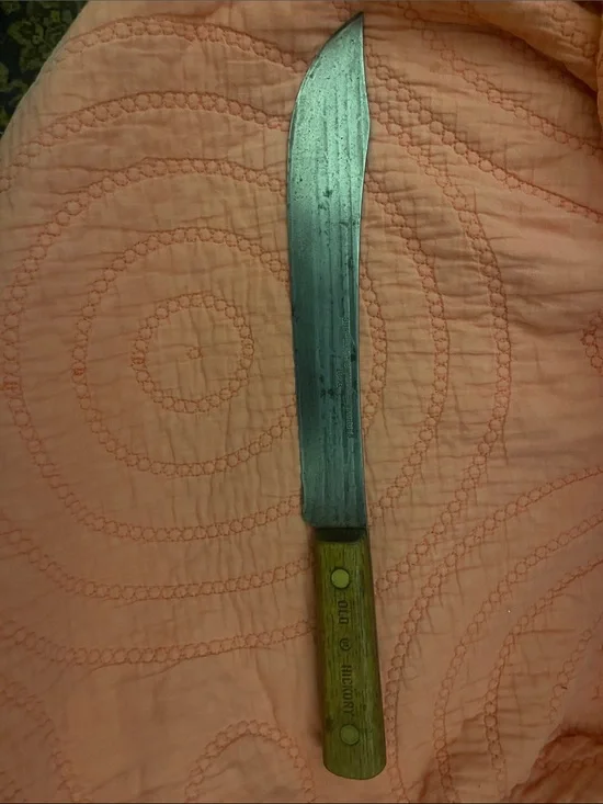 Old Hickory Butcher Knife with Wooden Handle