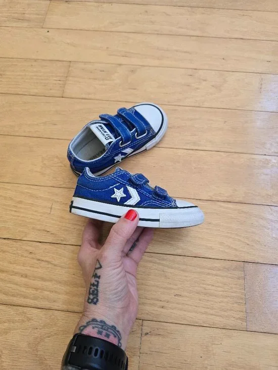 Converse | Star Player blue canvas low-top sporty sneakers | Toddler 6