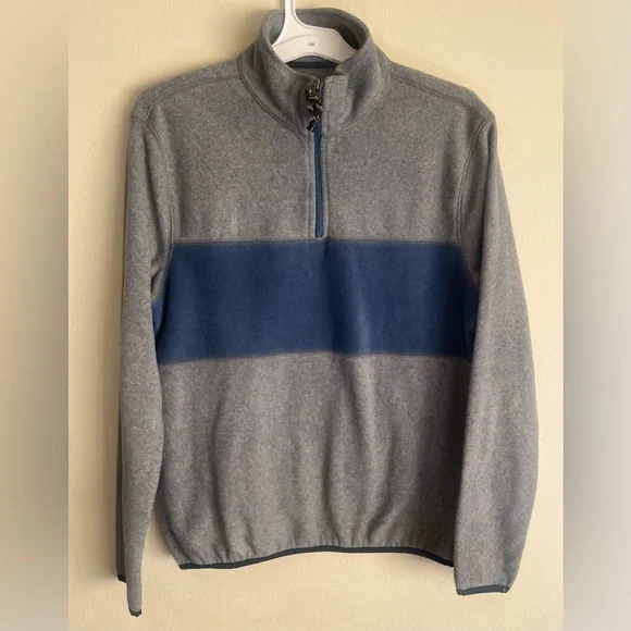 GAP Men's Zip-Up Sweater in Gray and Blue