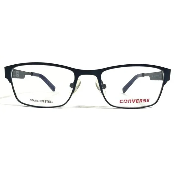 Converse Kids Eyeglasses Frames K025 NAVY Blue Square Full Rim 45-16-125