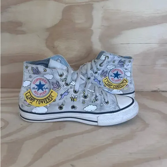 Converse All Star - CT Hi Summer Camp - Sneakers - Blue - Big Kids - 4 - 667897C