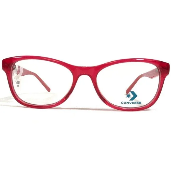 Converse Kids Eyeglasses Frames K405 RED Bright Square Full Rim 49-16-130