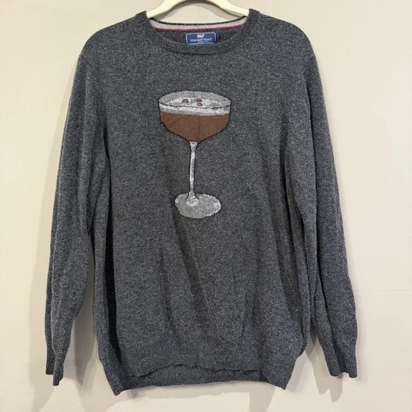 Vineyard Vines Espresso Martini Sweater XL
