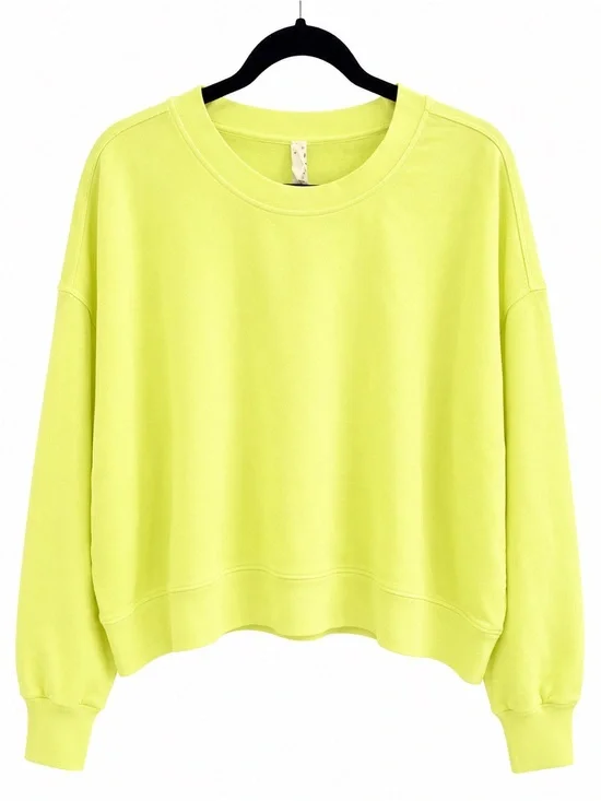 lululemon athletica Neon Yellow Pullover Sweatshirt
