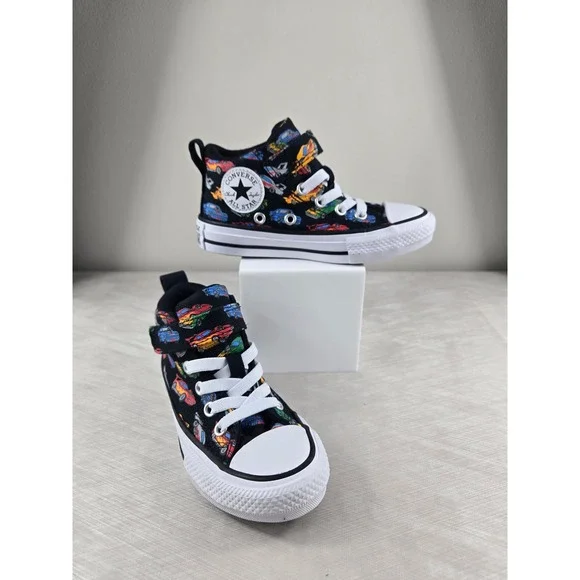 Converse Chuck Taylor All Star High Top Race Car Print Sneakers Kids 10.5