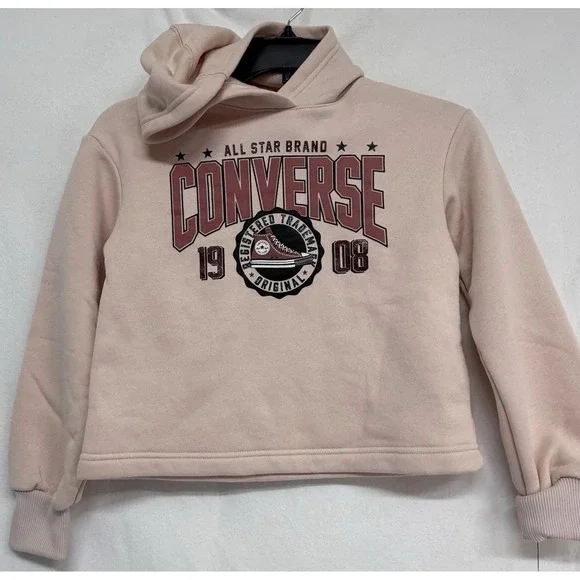 Converse All Star Girls  Hoodie Size S 8-10 Pink Blush New