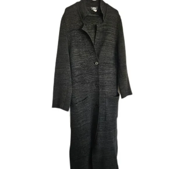 MAGIC Wool Long Duster Olivegreen/black mix, women's‎ M Y2k, Preppy, Upper Crust