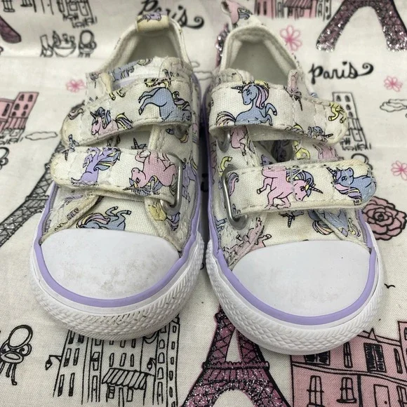 Little Kids Girls Converse Chuck Taylor All Star Easy On Unicorns Shoes Size 5 C