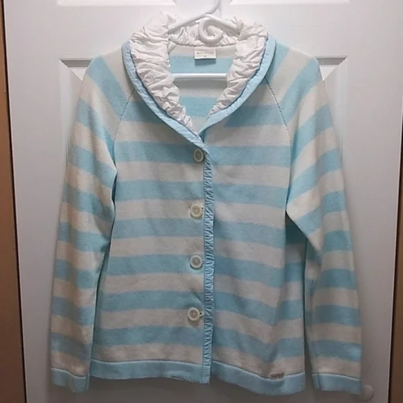 Blue Willi's‎ Denmark Striped Button-up Sweater