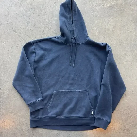 Vintage Y2k Hollister Navy Cooling Hoodie Relaxed Fit Longsleeve Men's XL