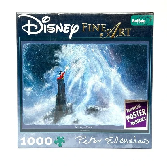 Disney Fine Art Mickeys Dream Peter Ellenshaw 1000 Piece Puzzle Sealed Buffalo
