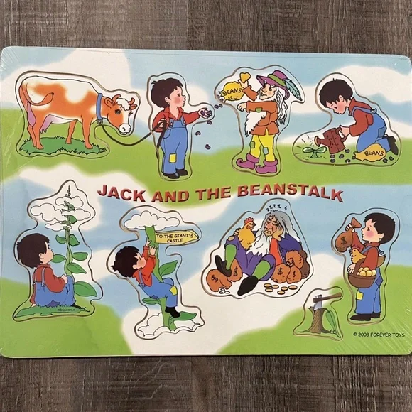 💞 New Wooden Jack & The Beanstalk Jigsaw Puzzle