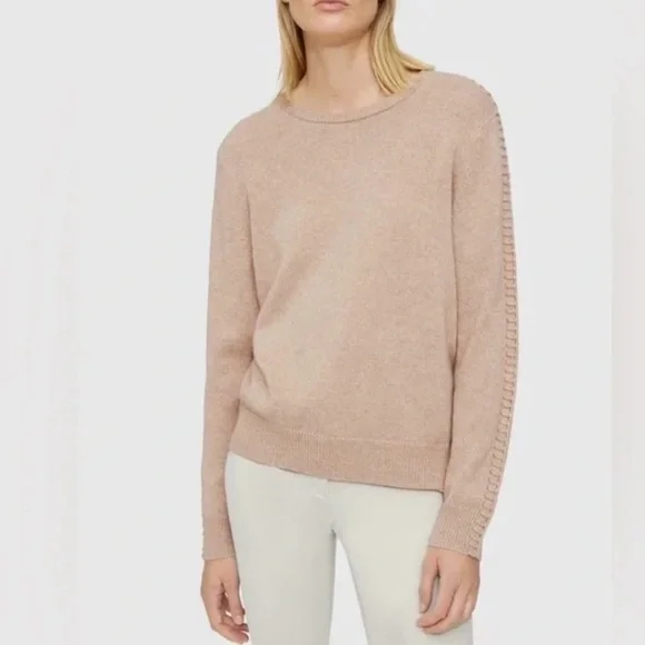 Theory Blanket Stitch  Crew Neck Sweater