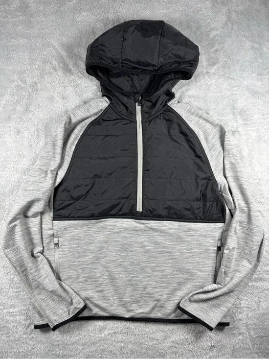 RLX Ralph Lauren Hybrid Wool Quarter Zip Hoodie Large