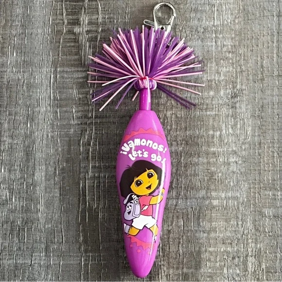 💞 New Dora The Explorer Koosh Keychain Push Pen
