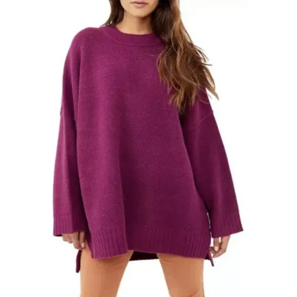 ❄️Free People Peaches Tunic Oversized Slouch Dress Length Soft NWOT Size Large