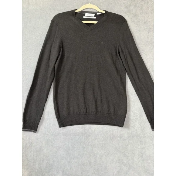 Calvin Klein Men's European Yarn Wool Pullover Sweater Size XS Quiet Luxury