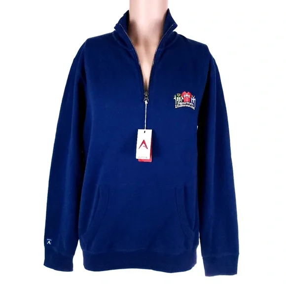Antigua Men Sweater 1/4 Zip Long Sleeves Size M - NWT